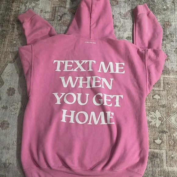 LONELY GHOST Pink Hoodie - Picture 2 of 5